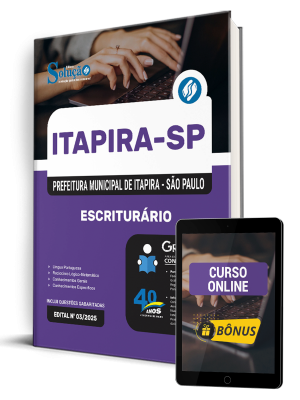 Apostila Prefeitura de Itapira - SP 2026 - Escriturário - Imagem 1