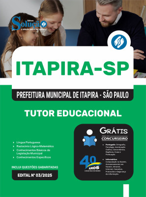 Apostila Prefeitura de Itapira - SP 2025 - Tutor Educacional - Imagem 3