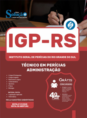 Apostila IGP-RS 2025 - Técnico em Perícias - Administração - Imagem 3