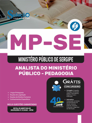 Apostila MP-SE 2025 - Analista do Ministério Público - Pedagogia - Imagem 3