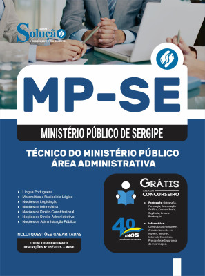 Apostila MP-SE 2025 - Técnico do Ministério Público - Área Administrativa - Imagem 3