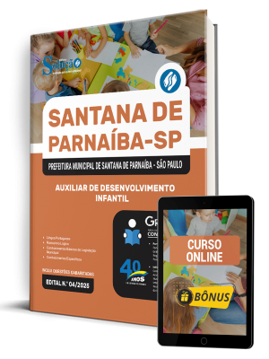 Apostila Prefeitura de Santana de Parnaíba - SP 2025 - Auxiliar de Desenvolvimento Infantil - Imagem 1