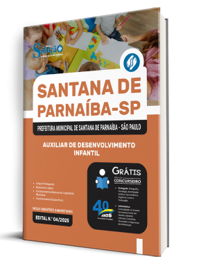 Apostila Prefeitura de Santana de Parnaíba - SP 2025 - Auxiliar de Desenvolvimento Infantil - Imagem 2