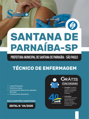 Apostila Prefeitura de Santana de Parnaíba - SP 2025 - Técnico de Enfermagem - Imagem 3