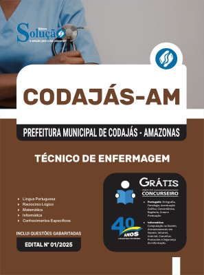 Apostila Prefeitura de Codajás-AM 2025 - Técnico em Enfermagem - Imagem 3