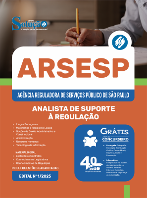 Apostila ARSESP 2025 - Analista de Suporte à Regulação - Imagem 3
