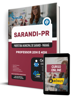 Apostila Prefeitura de Sarandi-PR 2025 - Professor 20h e 40h - Imagem 1