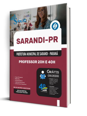 Apostila Prefeitura de Sarandi-PR 2025 - Professor 20h e 40h - Imagem 2