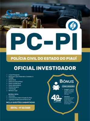 Apostila PC-PI 2025 - Oficial Investigador - Imagem 3