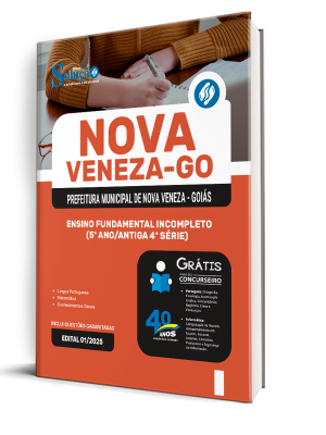 Apostila Prefeitura de Nova Veneza-GO 2025 - Ensino Fundamental Incompleto (5º Ano/Antiga 4ª Série) - Imagem 2