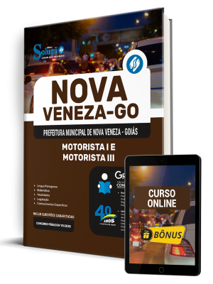 Apostila Prefeitura de Nova Veneza-GO 2025 - Motorista I e Motorista III - Imagem 1