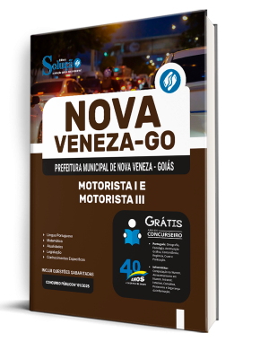Apostila Prefeitura de Nova Veneza-GO 2025 - Motorista I e Motorista III - Imagem 2