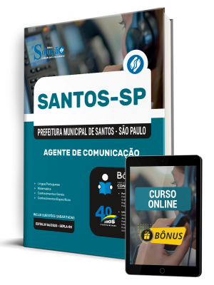 Apostila Prefeitura de Santos - SP 2025 - Agente de Comunicação - Imagem 1