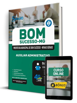 Apostila Prefeitura de Bom Sucesso-MG 2025 - Auxiliar Administrativo - Imagem 1