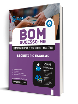 Apostila Prefeitura de Bom Sucesso-MG 2025 - Secretário Escolar - Imagem 2