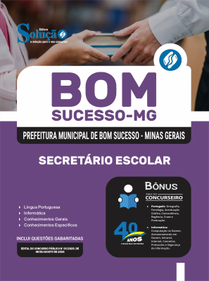 Apostila Prefeitura de Bom Sucesso-MG 2025 - Secretário Escolar - Imagem 3