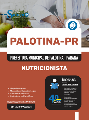 Apostila Prefeitura de Palotina-PR 2025 - Nutricionista - Imagem 3