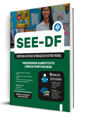Apostila SEE-DF 2025 - Professor Substituto - Língua Portuguesa - Imagem 2