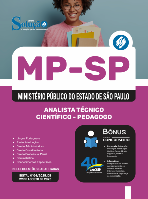 Apostila MP-SP 2025 - Analista Técnico Científico - Pedagogo - Imagem 3