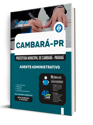 Apostila Prefeitura de Cambará-PR 2025 - Agente Administrativo - Imagem 2