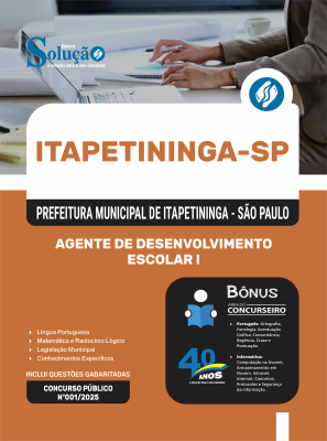 Apostila Prefeitura de Itapetininga - SP 2025 - Agente de Desenvolvimento Escolar I - Imagem 3