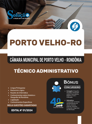 Apostila Câmara de Porto Velho - RO 2025 - Técnico Administrativo - Imagem 3