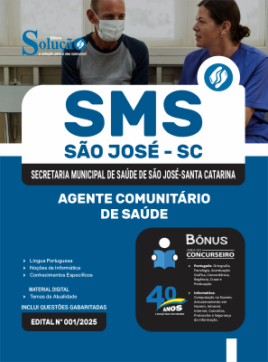 Apostila Prefeitura de São José - SC 2025 - Agente Comunitário de Saúde - Imagem 3