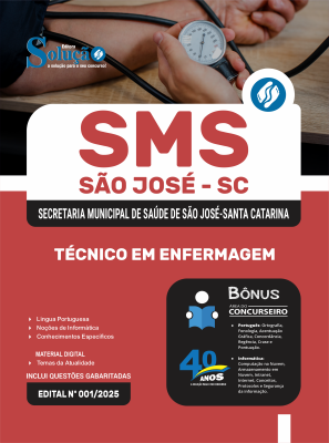 Apostila Prefeitura de São José - SC 2025 - Técnico em Enfermagem - Imagem 3