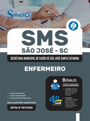 Apostila Prefeitura de São José - SC 2025 - Enfermeiro - Imagem 3