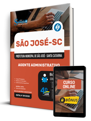 Apostila Prefeitura de São José - SC 2025 - Agente Administrativo - Imagem 1