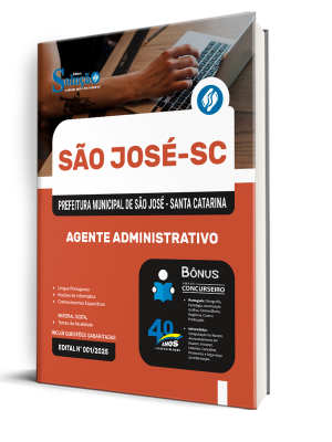 Apostila Prefeitura de São José - SC 2025 - Agente Administrativo - Imagem 2