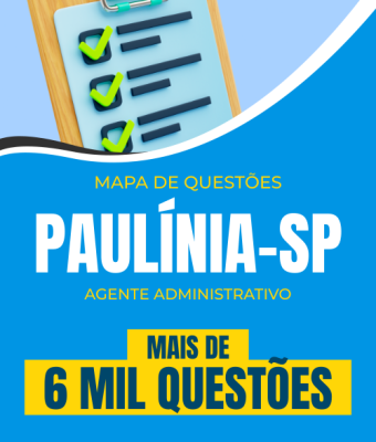 Mapa de Questões Online - Pref. Paulínia-SP - Agente Administrativo - 6 Mil Questões - Imagem 1