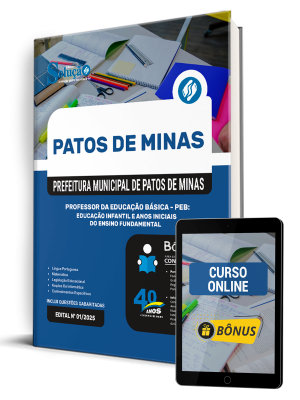Apostila SME Patos de Minas-MG 2025 - Professor da Educação Básica – PEB: Educação Infantil e Anos Iniciais do Ensino Fundamental - Imagem 1