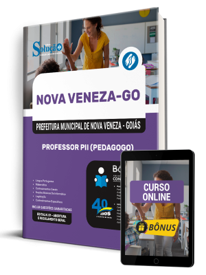 Apostila Prefeitura de Nova Veneza-GO 2025 - Professor PII - Pedagogo - Imagem 1