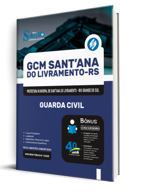 Apostila Prefeitura de Sant'ana do Livramento-RS 2025 - Guarda Civil Municipal - Imagem 2