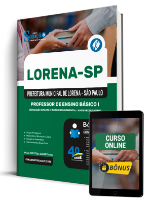 Apostila Prefeitura de Lorena - SP 2025 - Professor de Ensino Básico I (Educação infantil e Ensino Fundamental - anos iniciais PEB I) - Imagem 1
