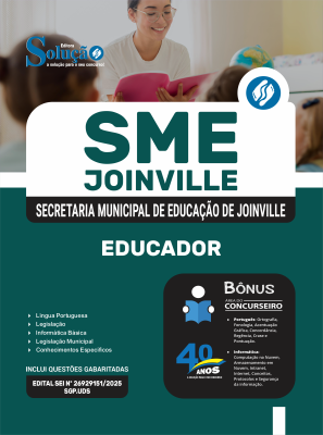Apostila SME Joinville-SC 2025 - Educador - Imagem 3