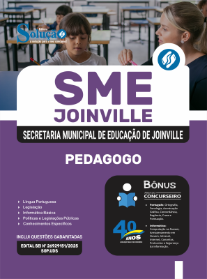 Apostila SME Joinville-SC 2025 - Pedagogo - Imagem 3
