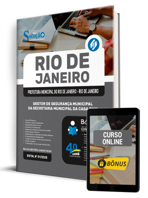 Apostila Prefeitura de Rio de Janeiro - RJ 2025 - Gestor de Segurança Municipal da Secretaria Municipal da Casa Civil - Imagem 1