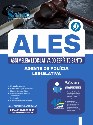 Apostila ALES 2025 - Agente de Polícia Legislativa - Imagem 3