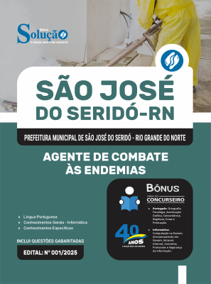 Apostila Prefeitura de São José do Seridó-RN 2025 - Agente de Combate às Endemias - Imagem 3