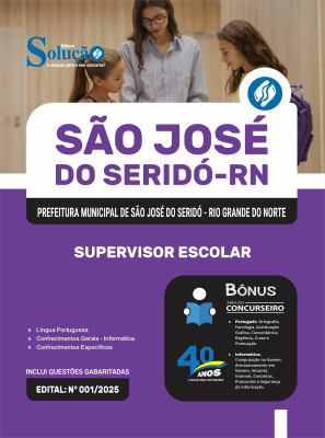 Apostila Prefeitura de São José do Seridó-RN 2025 - Supervisor Escolar - Imagem 3