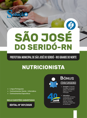 Apostila Prefeitura de São José do Seridó-RN 2025 - Nutricionista - Imagem 3