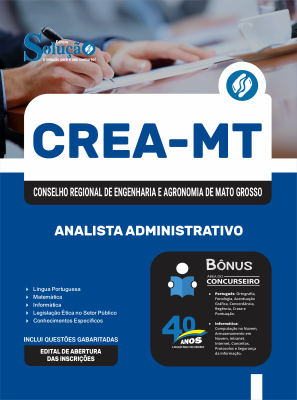 Apostila CREA-MT 2025 - Analista Administrativo - Imagem 3
