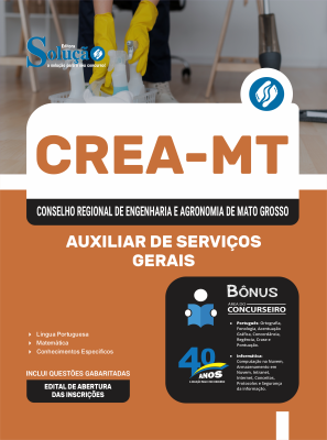 Apostila CREA-MT 2025 - Auxiliar de Serviços Gerais - Imagem 3