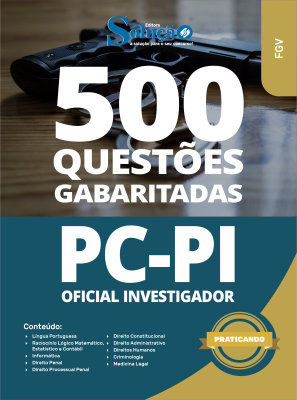 Caderno de Questões PC-PI - Oficial Investigador - 500 Questões Gabaritadas - Imagem 2