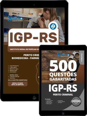Combo IGP-RS - Perito Criminal - Biomedicina - Farmácia - Biologia - Imagem 1