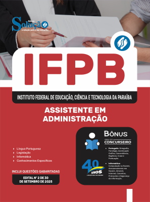 Apostila IFPB 2025 - Assistente em Administração - Imagem 3