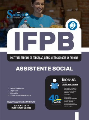 Apostila IFPB 2025 - Assistente Social - Imagem 3