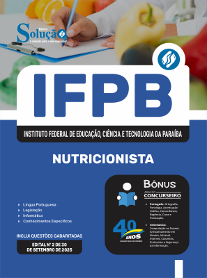 Apostila IFPB 2025 - Nutricionista - Imagem 3